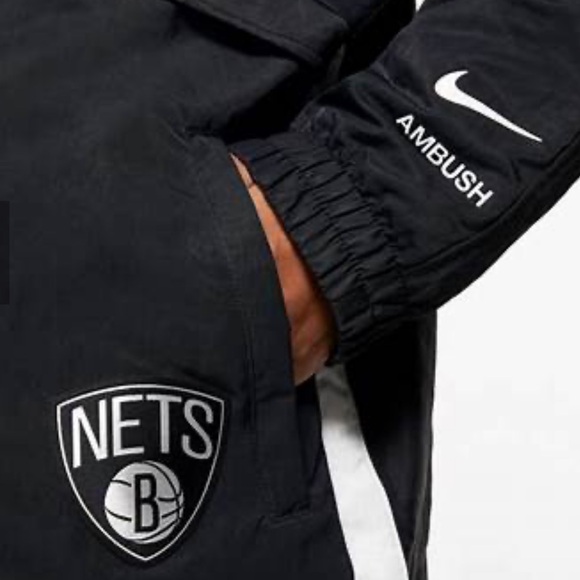 Nike Ambush NBA Collection Brooklyn Nets Logo Black Jacket VARIOUS SIZES NWT - Picture 7 of 10